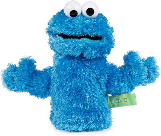 GUND Sesame Street Official Cookie Monster Muppet Plush Hand Puppet, Premium Plush Toy for Ages 1 & Up, Blue, 11”