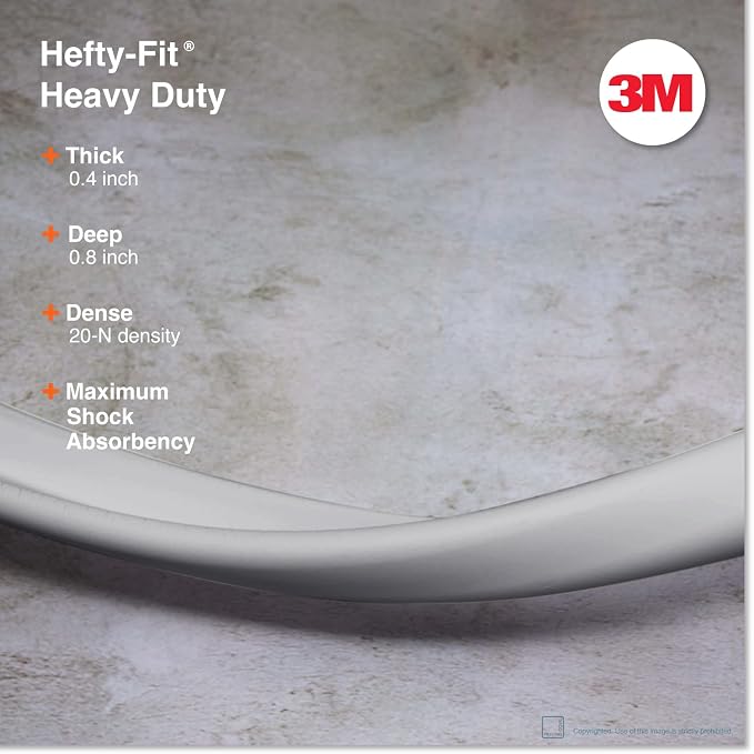 Roving Cove HeftyFit Edge Protector for Baby Proofing (6ft Large Edge Only), Heavy-Duty Soft Furniture Edge Bumper Guards, Desk Edge Cushion, Wall Corner Covers, 3M Adhesive, Stone Grey
