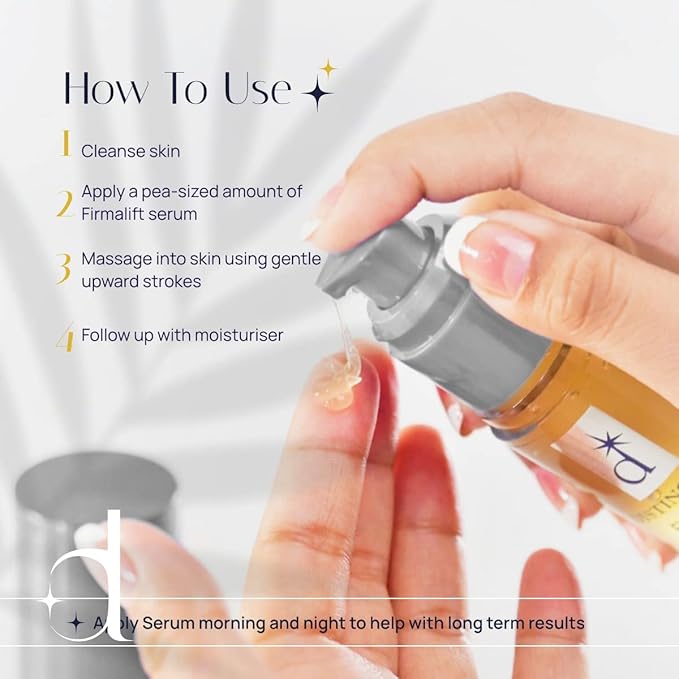 Distinction Firmalift Face & Eye Serum with Collagen & Elastisome – Anti Aging Hydrating Serum – Helps Smooth Fine Lines, Firm & Refresh Skin – Lightweight Daily Formula - 1 Fl Oz