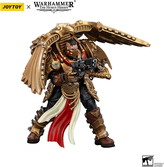 JOYTOY Warhammer The Horus Heresy Legio Custodes Custodian Venatari Squad Venatari with Kenetic Destroyer 1, 1:18 Scale 5.4in Action Figure Mecha Joy Toy Collection Model