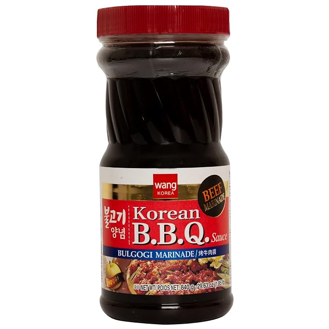 Wang Bulgogi Sauce, Korean BBQ Marinade for Beef Bulgogi | Authentic Korean Bulgogi Sauce, Sweet Savory Flavor, No MSG, Made in Korea, 29.63oz Bottle, Perfect for Korean BBQ
