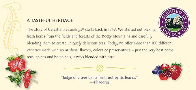 Celestial Seasonings Wild Berry Zinger Tea Bags, 20 ct, 2 pk