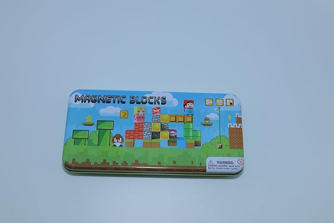 Mini Magnetic Cubes, 35PCS Toddler Educational Travel Building Toys with Iron Storage Box, Birthday Gift for Boys Girls 4-8, STEM Learning Set for Kids 3-5