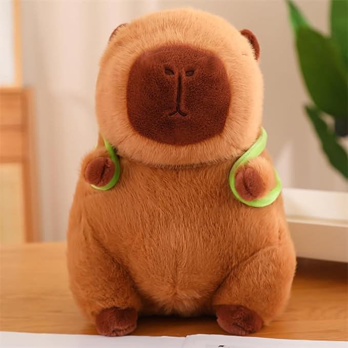 Capybara Plush Toy, Cute Stuffed Animals Kawaii Capibara Plush Pillow Christmas Birthday Easter Valentine's Day Gift for Kids Boys Girls (9" Turtle Capybara)