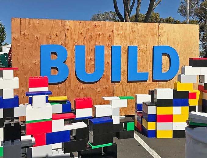 EverBlock Single Color Combo Pack | Giant Building Blocks | Easy to Connect & Reuse | Indoor & Outdoor Use | Build Displays & Structures | Blue