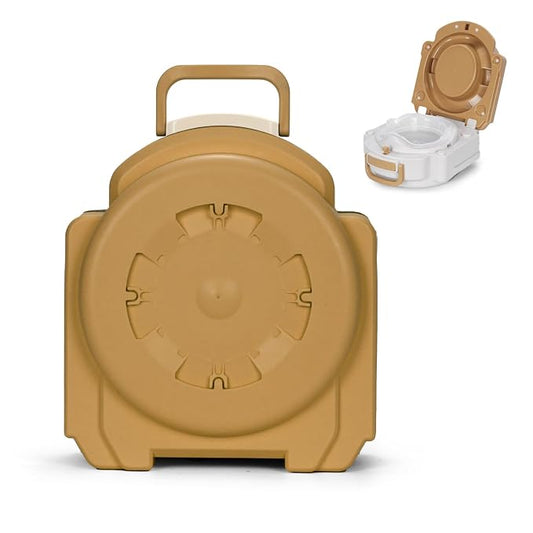 Baby Carry Potty,Portable Potty for Toddler Kids Travel,Toddler Potty Toilet, Carry Baby Potty Toddler Toilet Seat for Camping Park Outdoor,Children Car Potty (Brown)