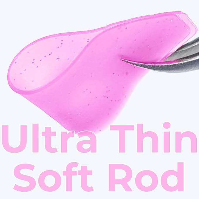 Flat Lash Lift Shields Glueless Ultra Thin Silicone Pads for Perming Lotion No.1, Lash Softening Shields for Easy Korean Eyelash Lift (Glitter Rose)