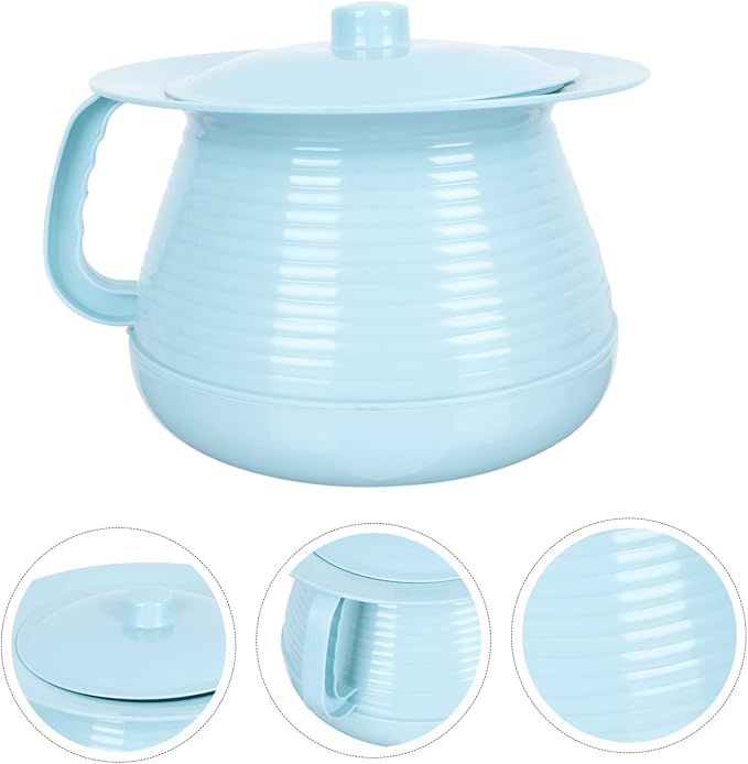 1pc Boys and Girls Urinal Pot with Cover Thicker Bedpan for Portable and Easy to -Resistant Design for Use Travel