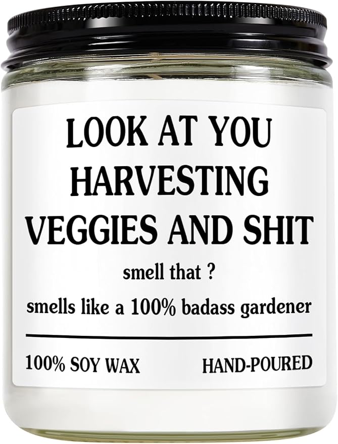 Gardening Gifts for Women - Unique Plant Lover Present, Fathers Day, Funny Garden Gift, Relax Candle, Best Gift for Gardeners, Valentine Gifts Cool Plant Mom, Funny Garden, Growing Candle