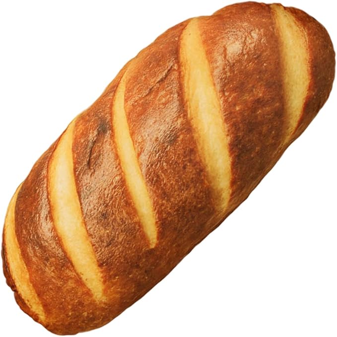 zhidiloveyou Bread Pillow Funny Stuffed Bread Shaped Pillow Toy Gift for Kids Adults, 15.7 in