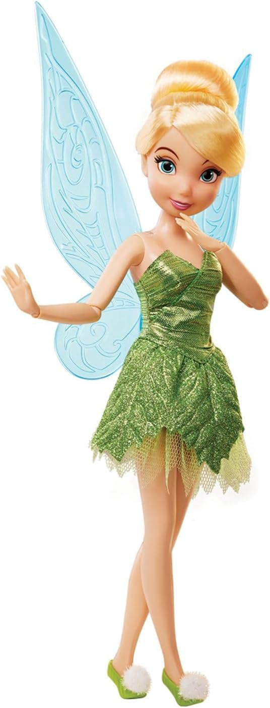 Disney Store Official Princess Story Doll - Tinker Bell from Peter Pan, 11 Inches, Includes Coloring Area and Additional Dress, Classic Outfit, Perfect for Girls