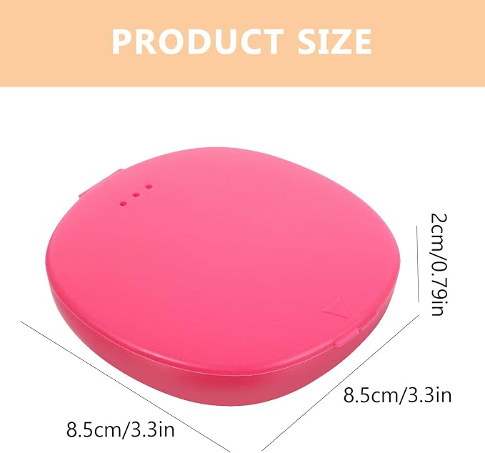 Storage Box 2-Pack Portable Silicone Case Compact Holder for Travel and Feminine Care Organizer