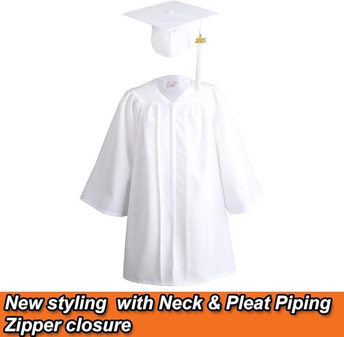 OSBO GradSeason Unisex Matte Kindergarten Graduation Gown Cap Tassel Set 2025