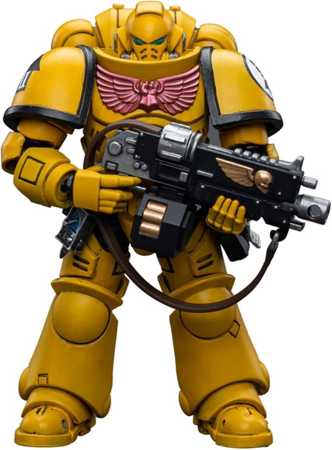 JOYTOY 1/18 Warhammer 40,000 Action Figure Imperial Fists Intercessors Collection Model Birthday Gifts，JT6656