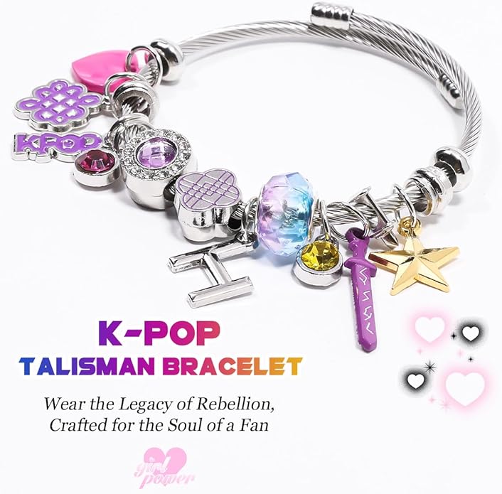 AICase for Kpop Bracelets Merch Gifts Toys Stuff Inspired Bracelets Friendship K_Pop Outfit Cosplay Costume Merchandise Jewelry Gifts for Fans Women Birthday Christmas Stocking