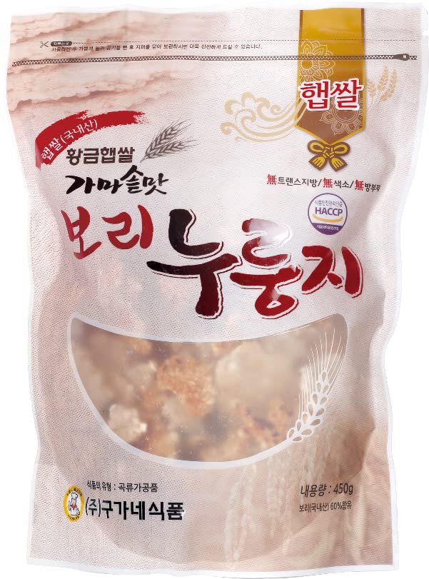 Gugane Foods Korean Cauldron Nurungji Crispy Rice Crust/Cracker/Snack/Meal 450g (3 flavors)