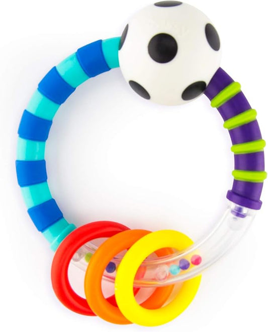Sassy Ring Rattle | Developmental Baby Toy for Early Learning | High Contrast | For Ages Newborn and Up