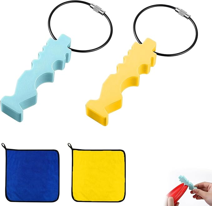 2 Pcs Disc Golf Repair Tool - Maintenance Accessory Scratch Polishing Enthusiasts for Scratch Stains Repair Polishing for Flying Sport with 2 Pcs Towels