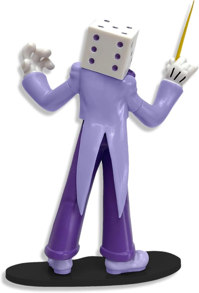 Toynk Cuphead King Dice Create-A-Figure 4-Inch Mini Adult Figure | Interchangeable Parts for Posing, Customization