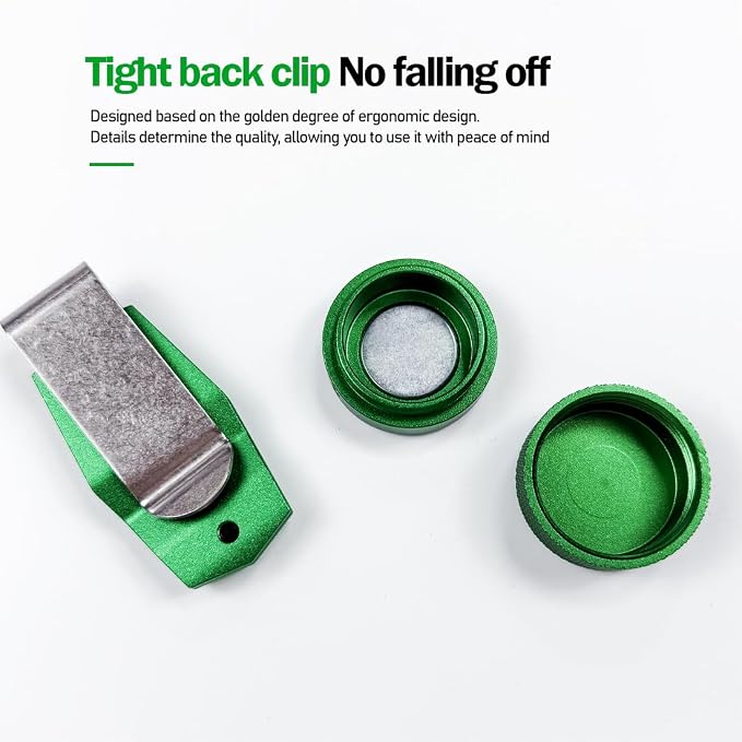 TAOM Pool Chalk Holder Round Shaped Practical Tool Billiards Accessories Magnetic Mini Chalk Tip Case Container Round Box Billiards