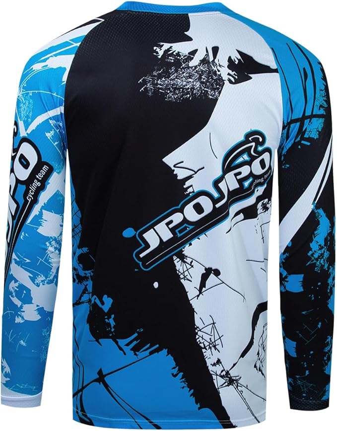 Dirt Bike Jersey for Youth, Kids Mountain Bicycle Shirt Long Sleeve Children Downhill Jerseys for Motorcycle Motocross