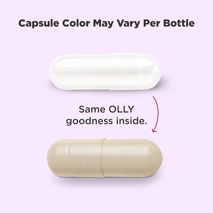OLLY Happy Hoo-Ha Capsules, Probiotics for Women or People wth Vaginas, Vaginal Health and pH Balance, * 10 Billion CFU, Gluten Free, 25 Count (Pack of 2)