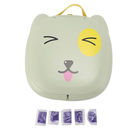 Children Toilet, Training Toilet for Kids, Foldable Potty with Storage Bag, Foldable Potty Training Toilet for Car Driving Camping Travel (Green)