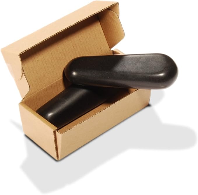 Master Massage Triangular Balsalt Hot Stone for Pressure Pt. Trigger Pt. Tool, 1count