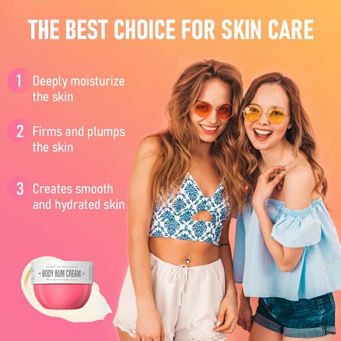 Bum Cream, Moisturizing Body Cream, Body Skin Repair, Bum Cream for All Skin. (Caramelized coconut)