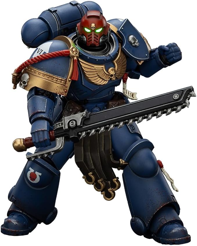 JOYTOY 1/18 Action Figure Warhammer 40,000 Ultramarines Sergeant Gadriel-Collectors Edition Collection Model Birthday Gift