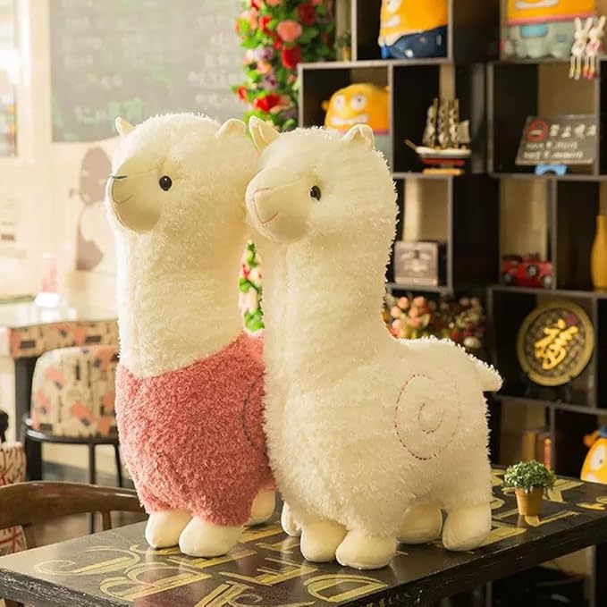Llama Stuffed Animal Cute Alpaca Plush Toy 17.7 inch for Girls Boys (Alpaca 45cm fense)