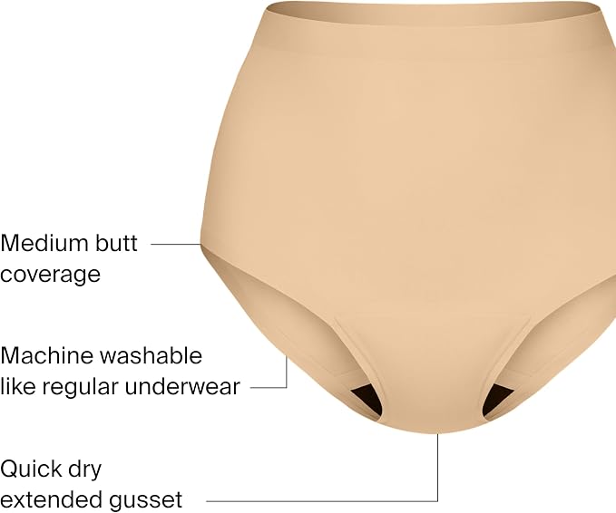 KNIX Super Leakproof High Rise Period Underwear for Women, Machine Washable, Reusable (1 Pack)