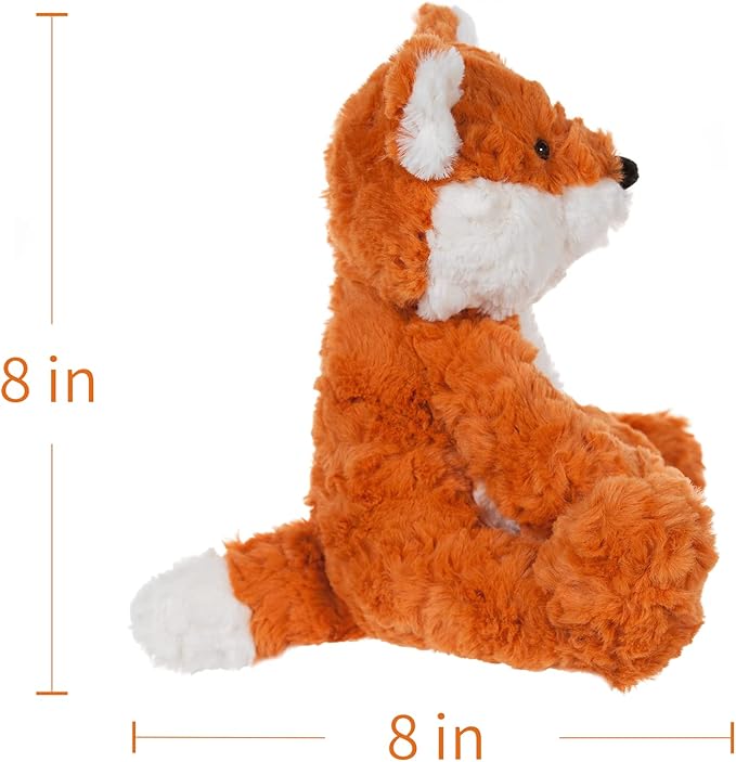 Apricot Lamb Toys Plush Yellow Fox Stuffed Animal Soft Cuddly Perfect for Child (Orange Fox,8 Inches)
