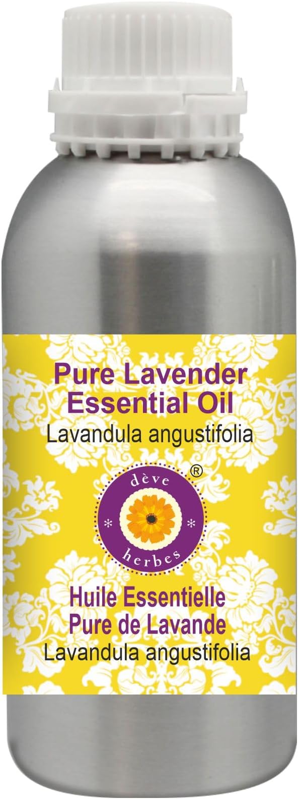 Deve Herbes Pure Lavender Essential Oil (Lavandula angustifolia) Steam Distilled 1250ml (42 oz)