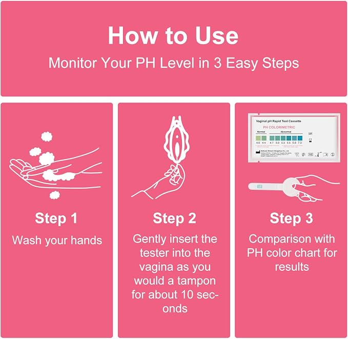 Specialized Female Vaginal pH Balance Test Sticks 10 Pieces, Yeast Infection Detection kit, BV Test, Designed for Women, Safe and hygienic