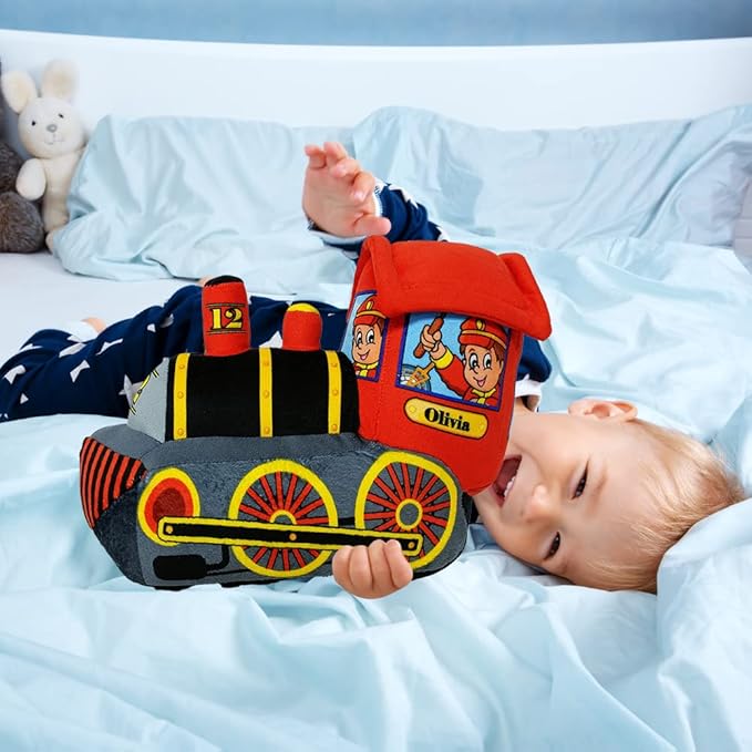 ArtCreativity 11 Inch Cozy Plush Train for Kids, Soft and Cuddly Train Pillow Toy, Cute Nursery Décor, Carnival Prize, Boys, Girls, Newborn, Infant, Toddler