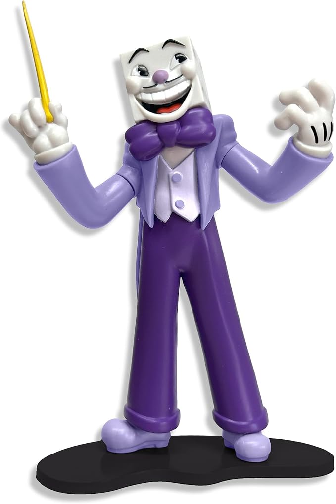 Toynk Cuphead King Dice Create-A-Figure 4-Inch Mini Adult Figure | Interchangeable Parts for Posing, Customization