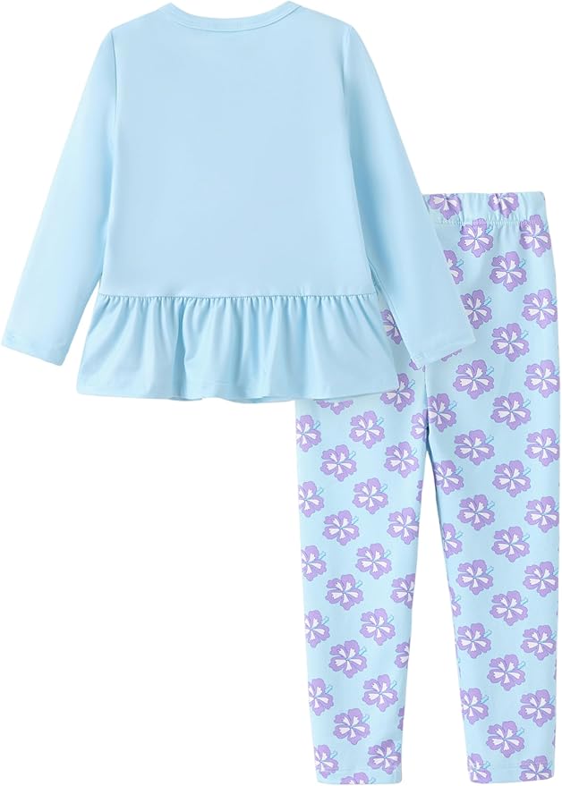 Disney Minnie Mouse Frozen Princess Marvel Toddler Girls Clothes Long Sleeve Sweatshirt + Leggings 2pcs Outfits Set 2-6Y