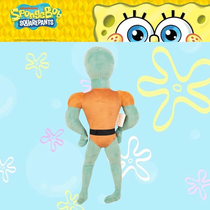 Collectibles Spongebob Squarepants Handsome Squidward Bedding Super Soft Cozy Decorative Cuddle Pillow, (Officially Licensed Product) By Franco