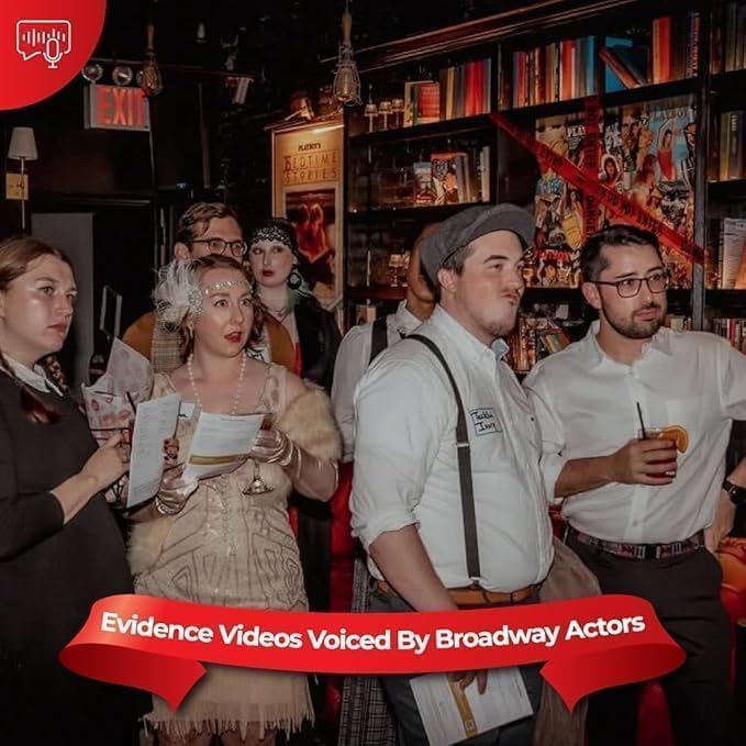 Roaring 20s Murder Mystery Game | A 1920s-Themed Party Kit | Flexible Number of Players 4-20+ | Physical Game Kit | Updated 2025