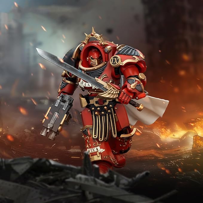 JOYTOY Warhammer The Horus Heresy 1/18 Action Figure Blood Angels Legion Praetor in Tartaros Terminator Armour Collection Model