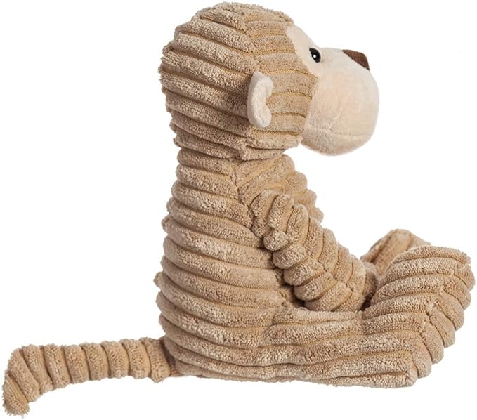 Apricot Lamb Toys Plush Corduroy Monkey Stuffed Animal Soft Cuddly Perfect for Child (Corduroy Monkey 8.5 Inches)
