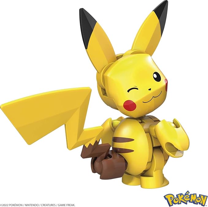 Mega Construx Pokemon Pikachu Construction Set, Building Toys for Kids (GVK60)