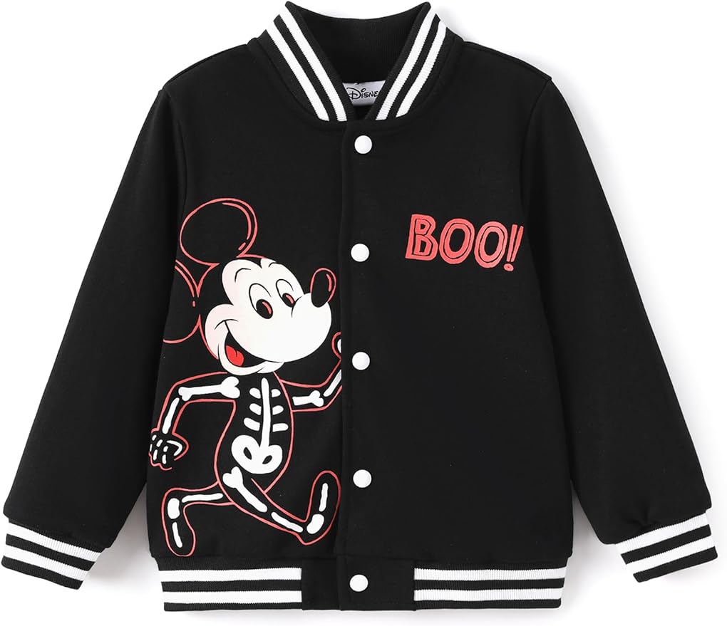 Disney Minnie Mickey Stitch Princess Frozen Marvel Jacket Lightweight Coat Button up Color Block Sweatshirt Sizes 2-14 Years