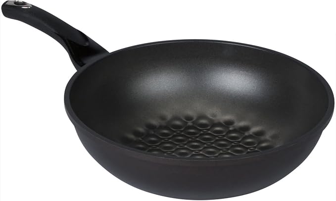 3D Marble Non-Stick, Non-Scratch Coating Wok Pan. (Made in Korea). (22cm)