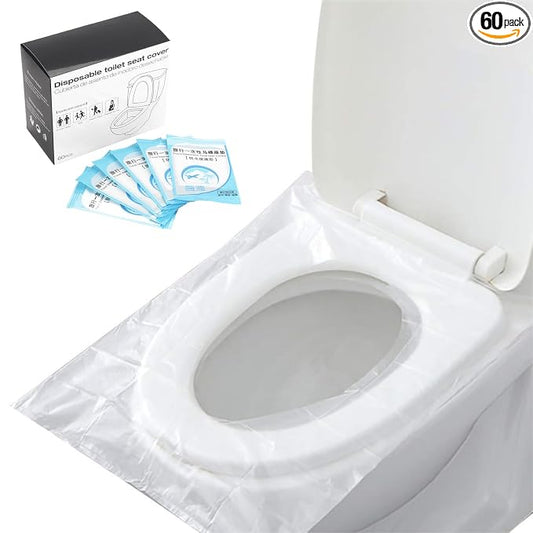 Toilet Seat Covers Disposable 60 pack for Travel Toilet Seat Cover Friendly Packing for Kids Potty Training and Adult