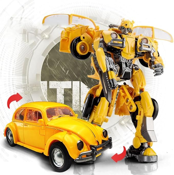 Deformation Car Robot Toys, 8.2 inch Alloy Deformed Action Figure 2 Modes Robot Anime Doll Toy Collection Car Model for Boys and Girls