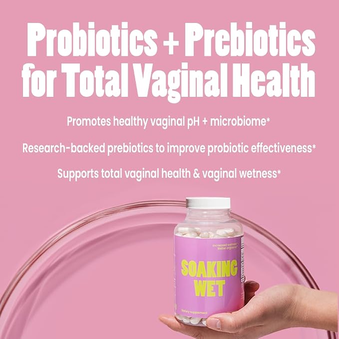 Vitaliboost Soaking Wet™ - Probiotic for Total Vaginal Health & Increased Wetness - 90 Capsules (1 Month Supply)