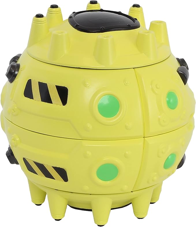 Giga Bots - HAZBOT | Energy Core Transforms Into 13 Inch Action Figure | Demolition Specialist | Unique Toy Combat Attachments and Skills | Includes 33 Buildable Pieces