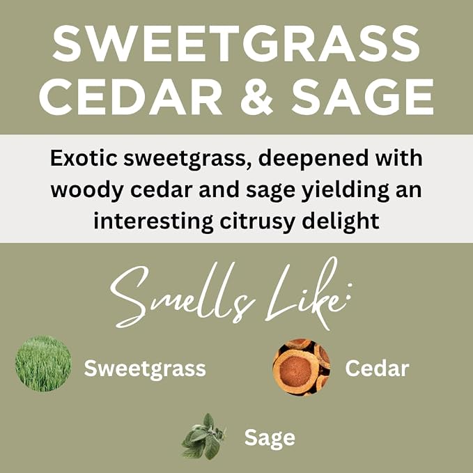Black Canyon Sweetgrass Cedar & Sage Scented Massage Oil, 12 Oz
